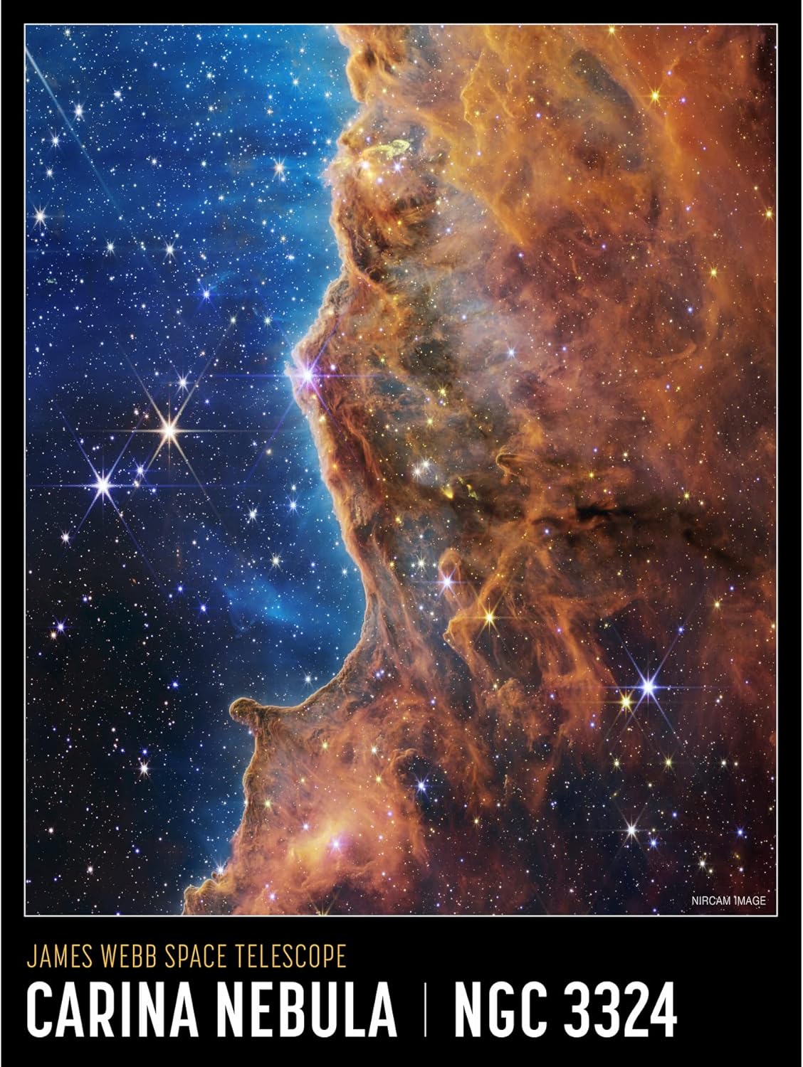 NASA Poster Aluminum 9. Pillars of Creation (NIRCam Image