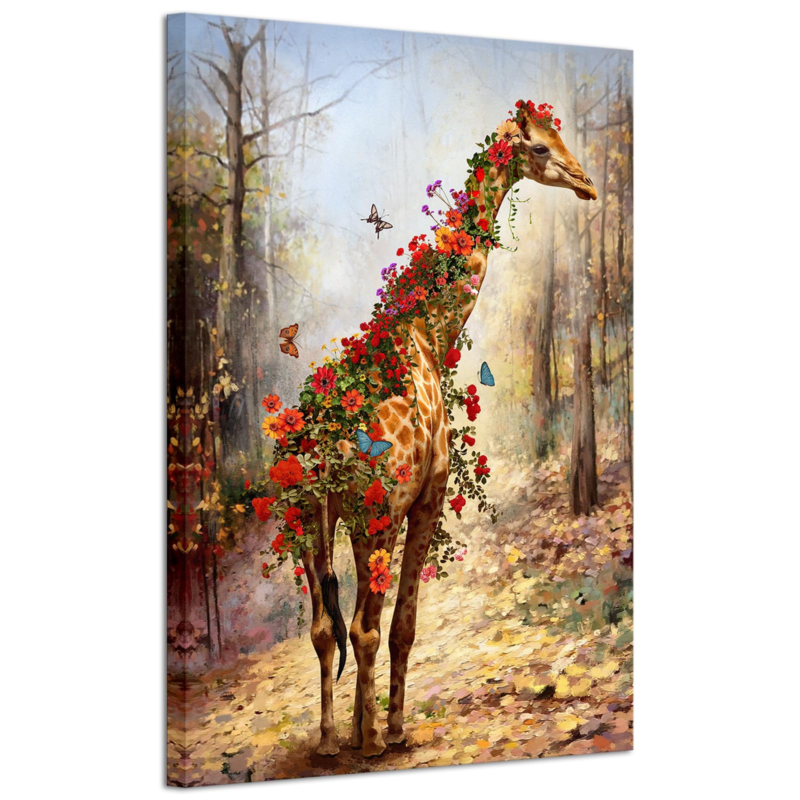 Amazon.co.jp: iHAPPYWALL ヴィンテージ 動物 キャンバス