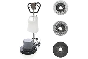 Industrial Floor Polisher Machine with (1 Tank + 2 Brushes + 1...