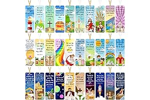 120-Pack Christian Bookmarks for Children's Catholic Bibles: Inspirational Scripture Verse Souvenirs