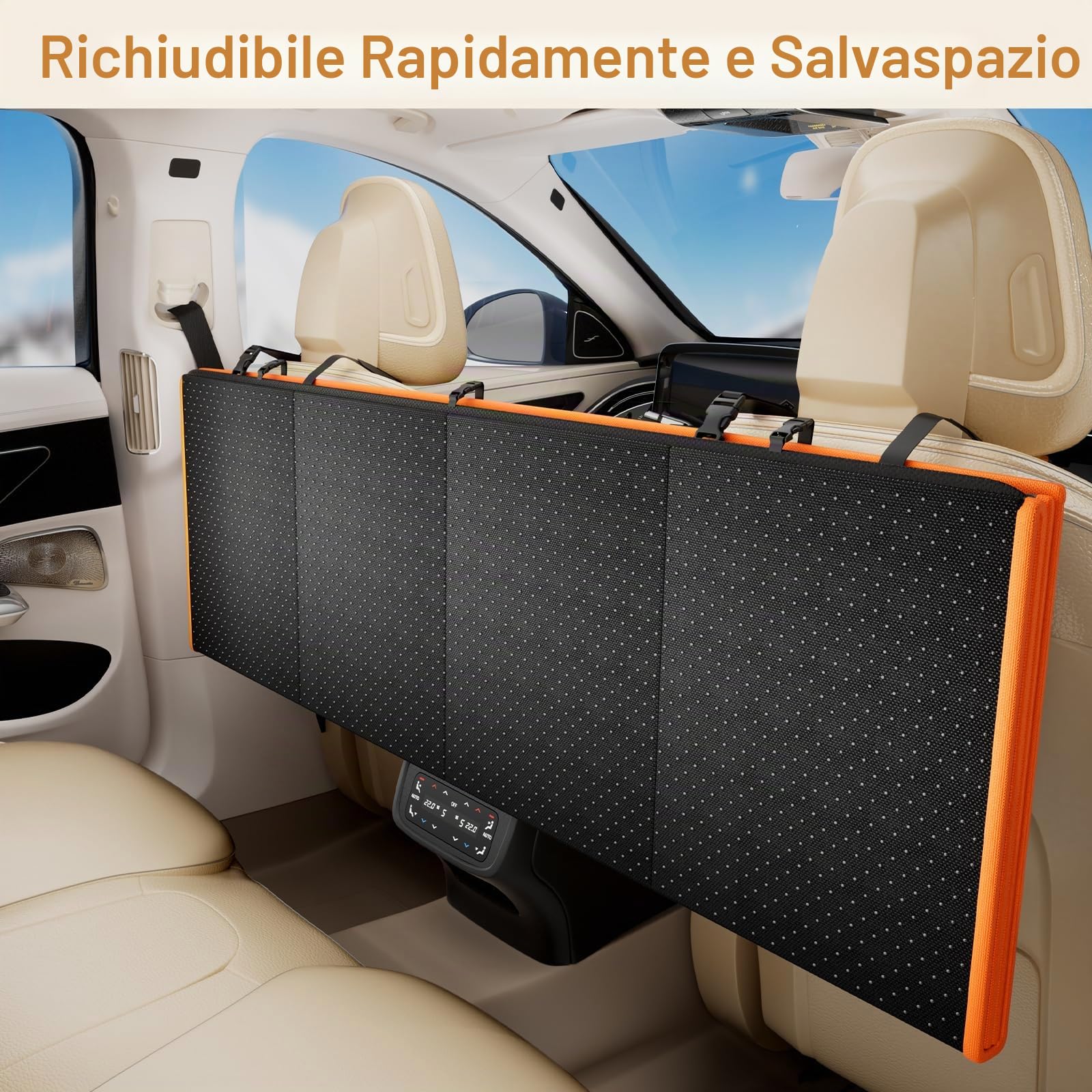 Pecute Coprisedile Auto Cani Posteriore, Estensione del Sedile Posteriore per Cani, Coprisedile per Auto per Cani con Fondo Rigido, Amaca per Cani per Lettino da Viaggio per Auto,per Auto, Camion, SUV