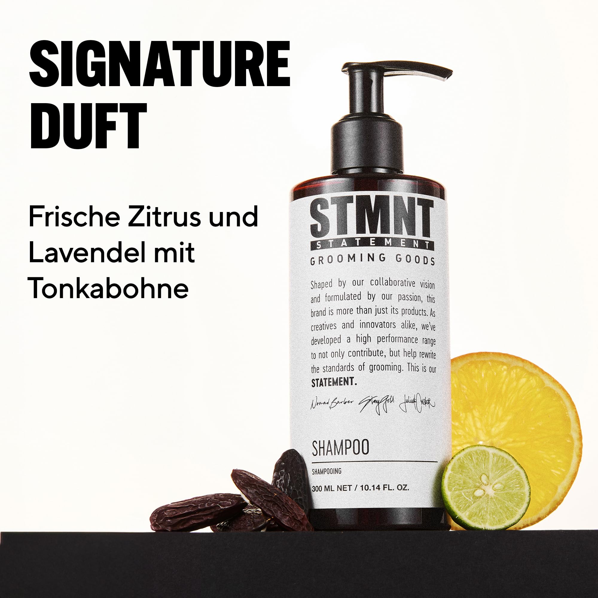 STMNT Statement Grooming Goods Set für Männer mit Mattem Haarwachs und Erfrischendem Shampoo mit Aktivkohle und Mentol für Starken Halt und Tiefenreinigung 100 ml und 300 ml