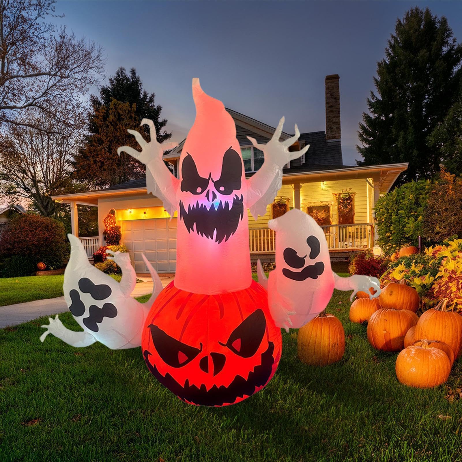 Decoración de Halloween Fantasma Gran Fantasma Luminoso LED Decoración