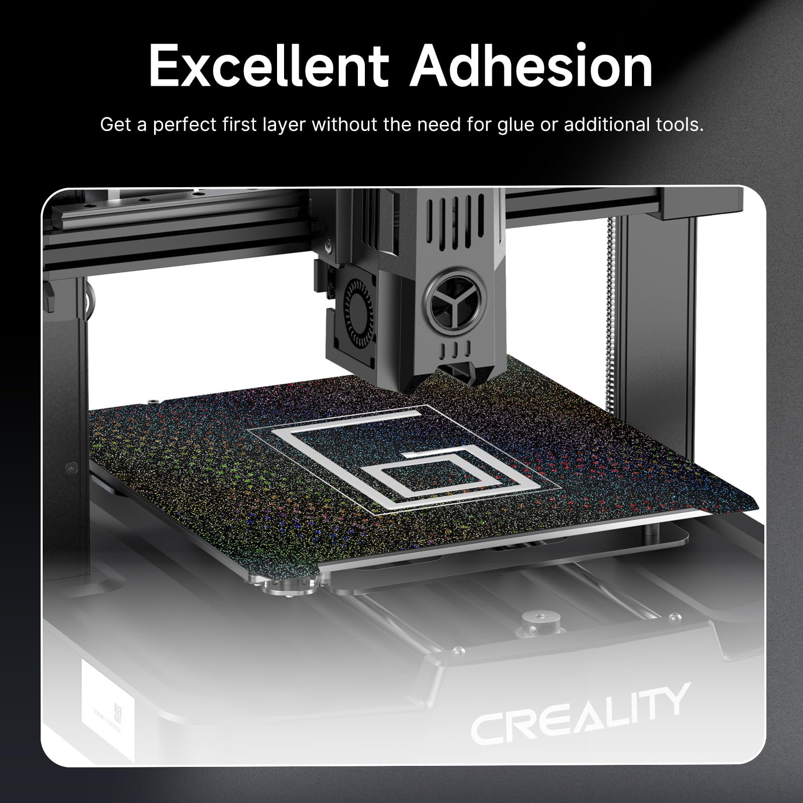 Creality Ender 3 Płyta do druku 235 x 235 mm, gwiazdkowa PEY + teksturowana płyta drukująca PEI dla Creality Ender 3 V3 SE/KE/Ender 3 V2/Ender 3 S1 i innych drukarek 3D