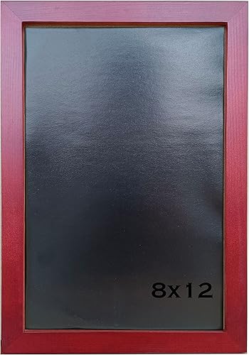 Miniatura 3 de ZXT-parts Portarretratos de 8 x 12 pulgadas, color negro, madera maciza, 2 paneles acrílicos (no vidrio), 1 pieza de papel cobre (negro y blanco),