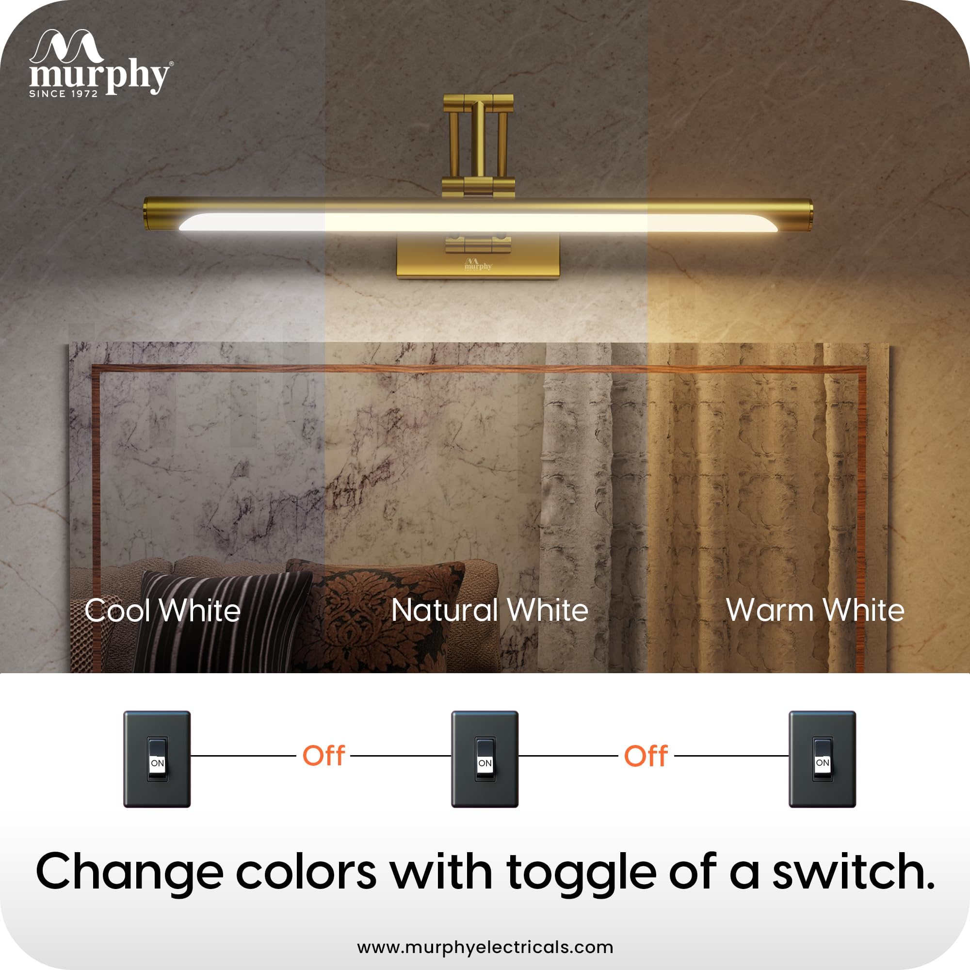 Murphy NovaLine Mirror Light - 3-in-1 Color Changing -5