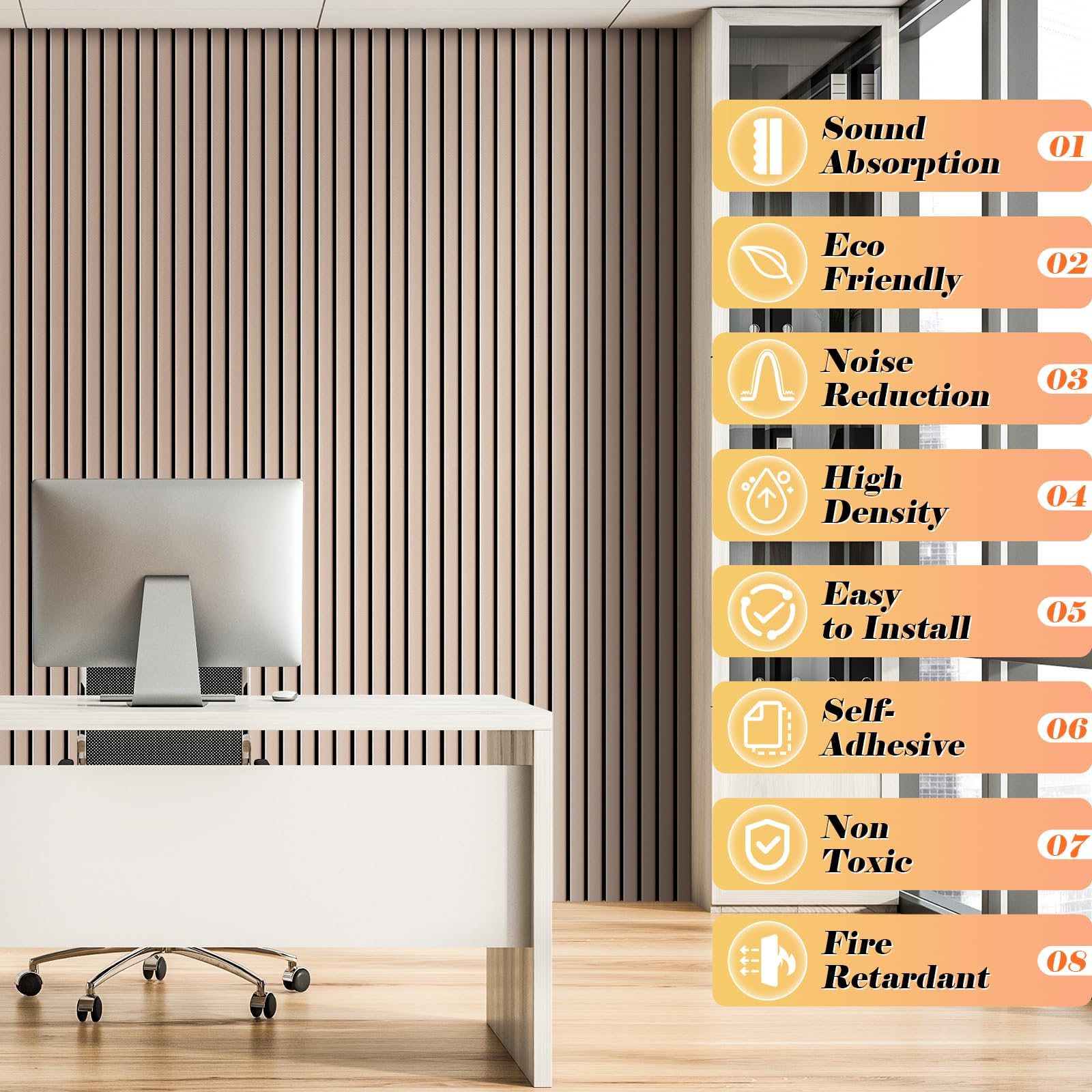 NZQXJXZ Paquete de 12 Paneles Acústicos de Pared Grandes | Paneles Acústicos Insonorizados Autoadhesivos para Pared, 40 x 30 x 1 cm, Tratamiento Acústico para Oficina en Casa