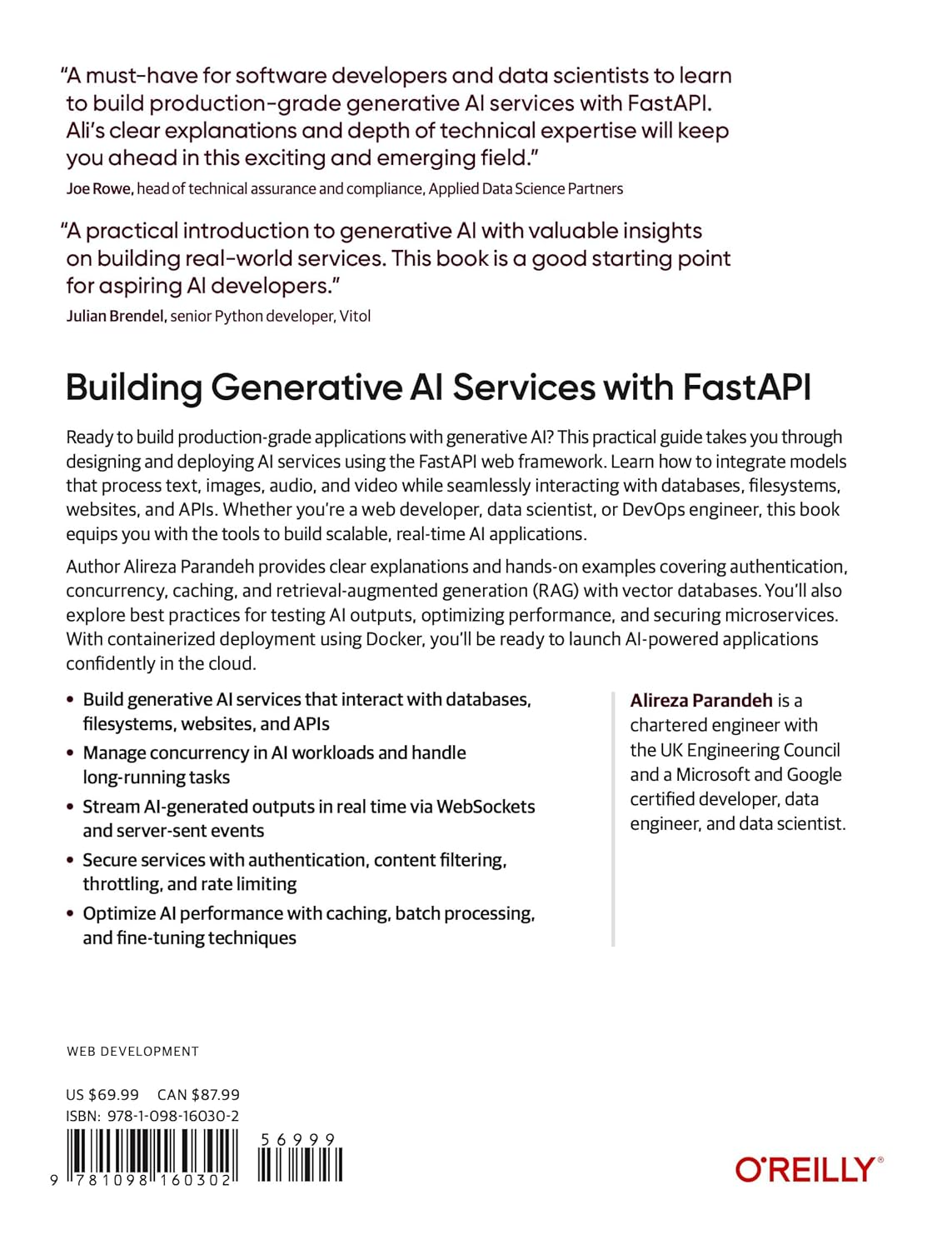 Building Generative AI Services with FastAPI: A Practical Approach to Developing Context-Rich Generative AI Applications      1st Edition