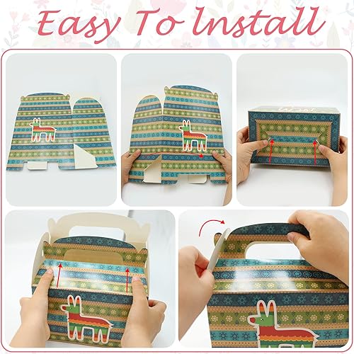 Miniatura 3 de 12 unidades de recuerdos de fiesta mexicana, cajas de suministros de fiesta de cactus, suministros de fiesta temática mexicana, decoraciones de