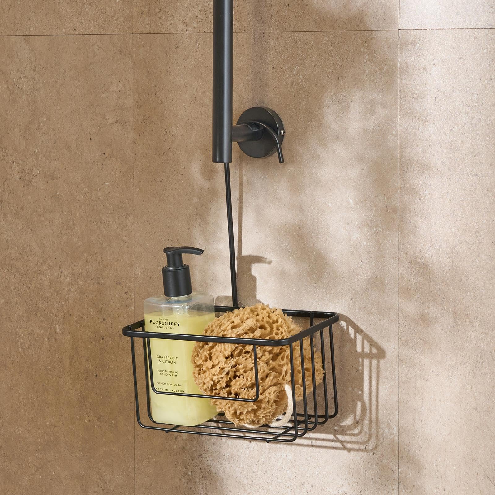 OHS Metal Shower Caddy - Hanging - Black