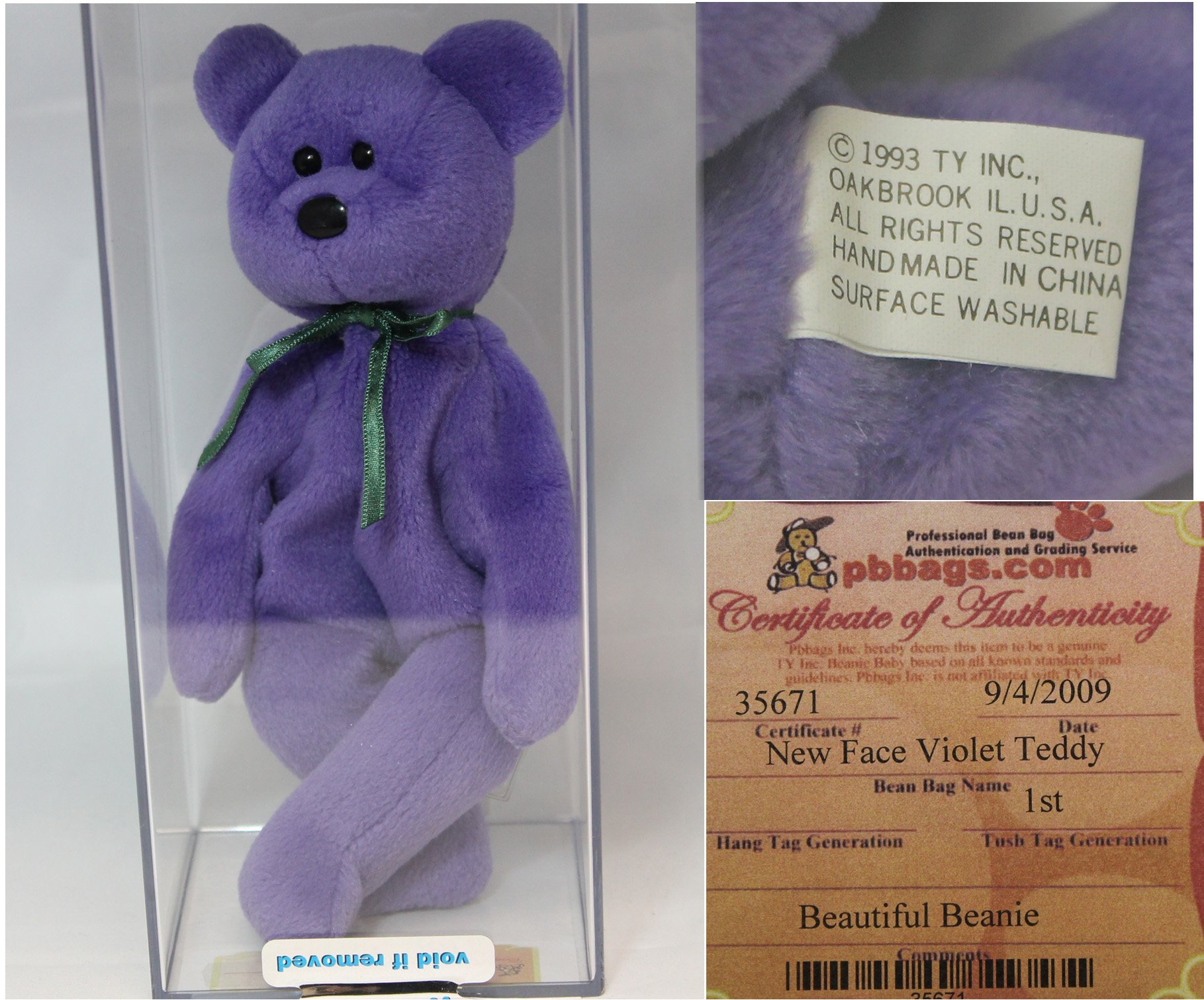 violet beanie baby