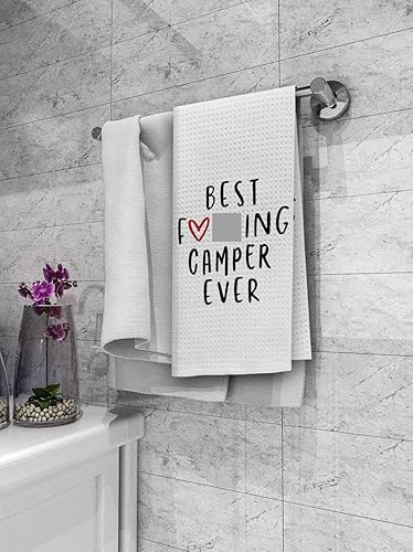 Miniatura 3 de Dibor Best Camper Ever - Toallas de cocina, paños de cocina, paños de cocina, divertidos paños de secado absorbentes decorativos para camping,