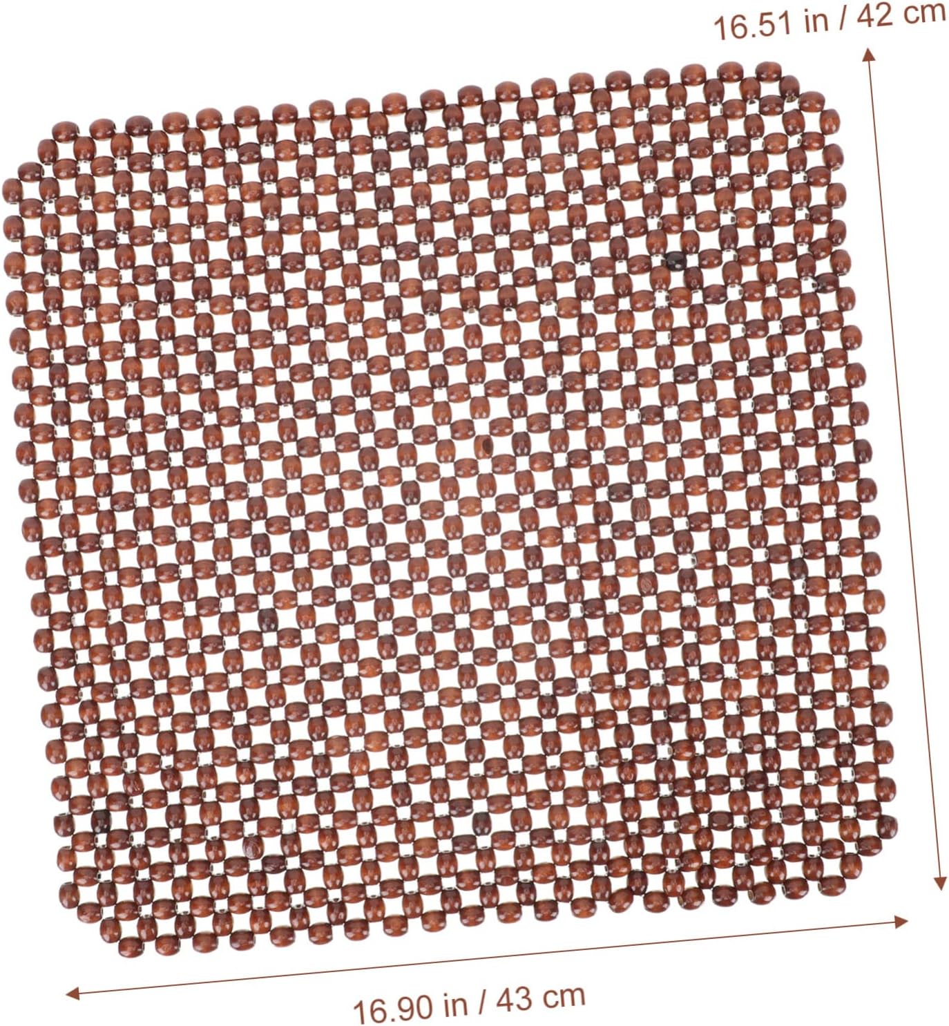 Wooden Bead Car Seat Pillow Cooling Properties Tailbone Pain Relief Back Support Car Seat Accessory