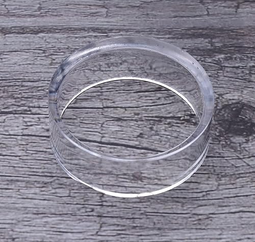 Miniatura 4 de sowaka 9 soportes de exhibición acrílicos transparentes pequeños redondos para anillos de béisbol, soportes de caballete para pelotas de tenis,
