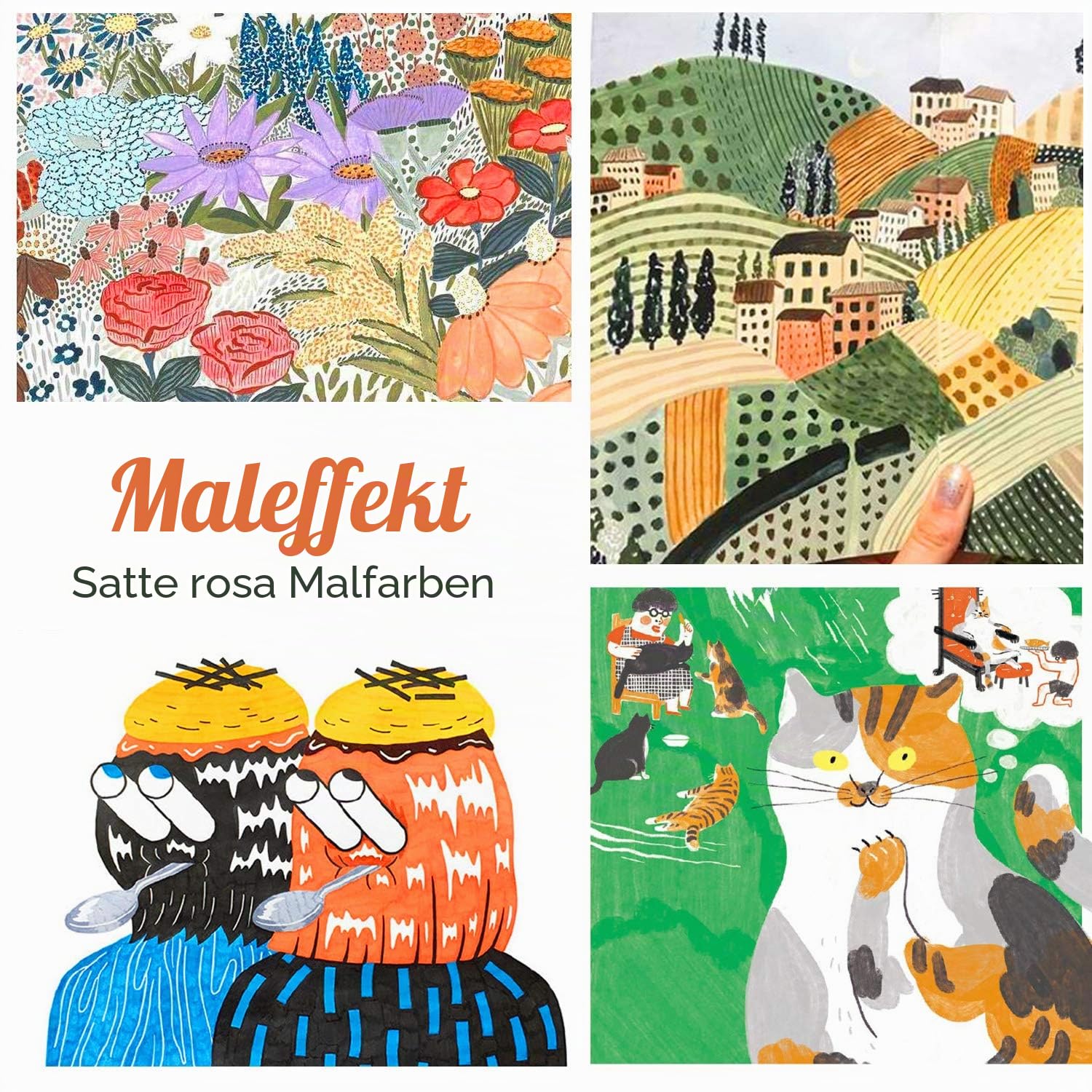 Aquarellstifte 100 Farben Filzstifte Doppelspitze Fineliner Stifte für Erwachsene Malbücher, Bullet Journal, Kalligraphie und Zeichnungen, Illustrationen, Skizzen