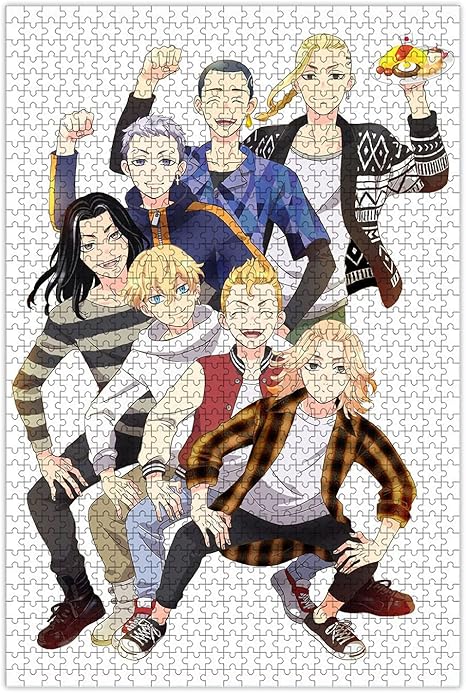 Amazon 東京卍リベンジャーズ パズル 1000ピース 50x75cm 佐野万次郎 龍宮寺堅 松野千冬 花垣武道 三ツ谷隆 柴八戒 場地圭介 人気 キャラクター とうきょうりべんじゃーず パズル 木製 グッズ ぱずる 小学生 すみっこぐらし 溢れる想い 初心者向け ギフト プレゼント