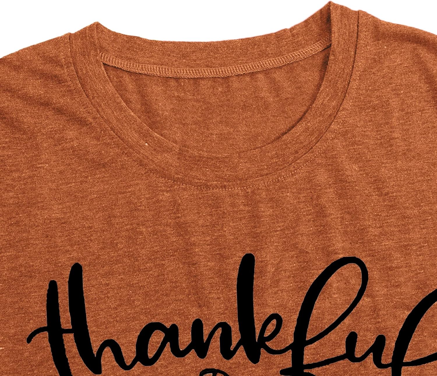 Thanksgiving Shirts for Women: Thankful Grateful Blessed Shirt Thanksgiving Pumpkin Tshirts Short Sleeves Fall Tops - Image 5
