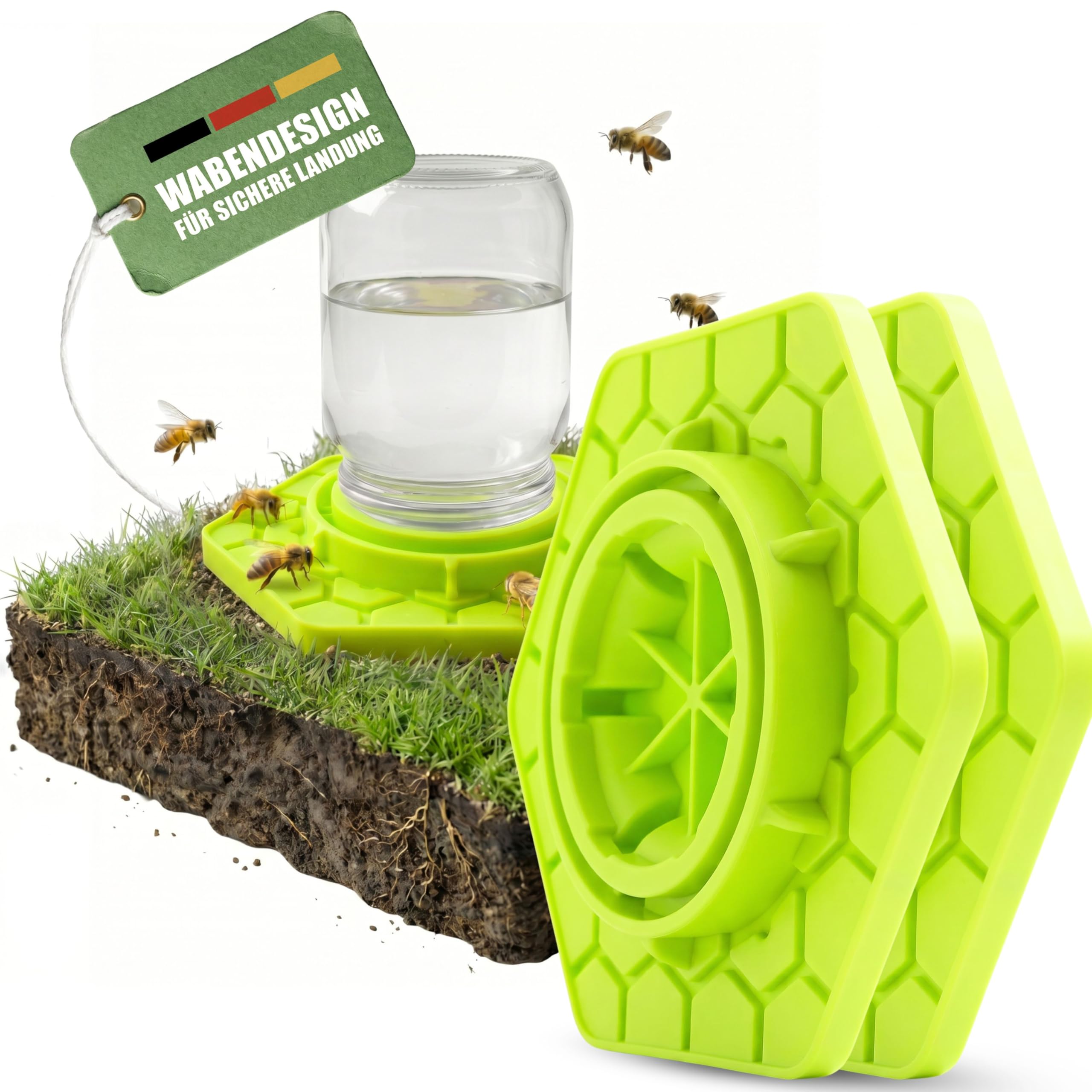 Bienentränke Aus BPA-freiem Silikon – Sicherer Wasserplatz Für Bienen, Hummeln Und Schmetterlinge