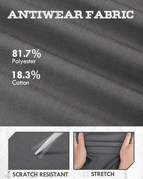 IGOLUMEN Work Pants for Men Stretch Tactical Pants with 11 Pockets Ripstop Cargo Pant Construction Utility Trouser Hiking EDC,Grey - 4
