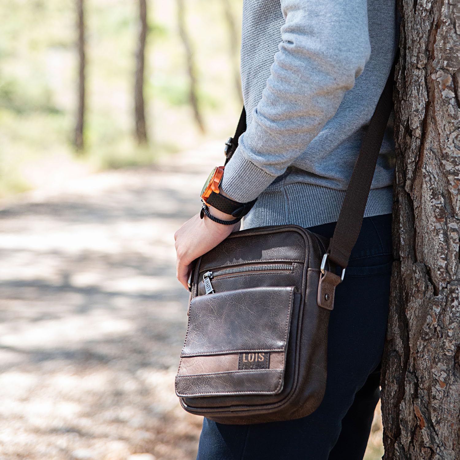 Lois - Bandoleras Hombre - Bolso Hombre Bandolera Ajustable - Bandolera Hom