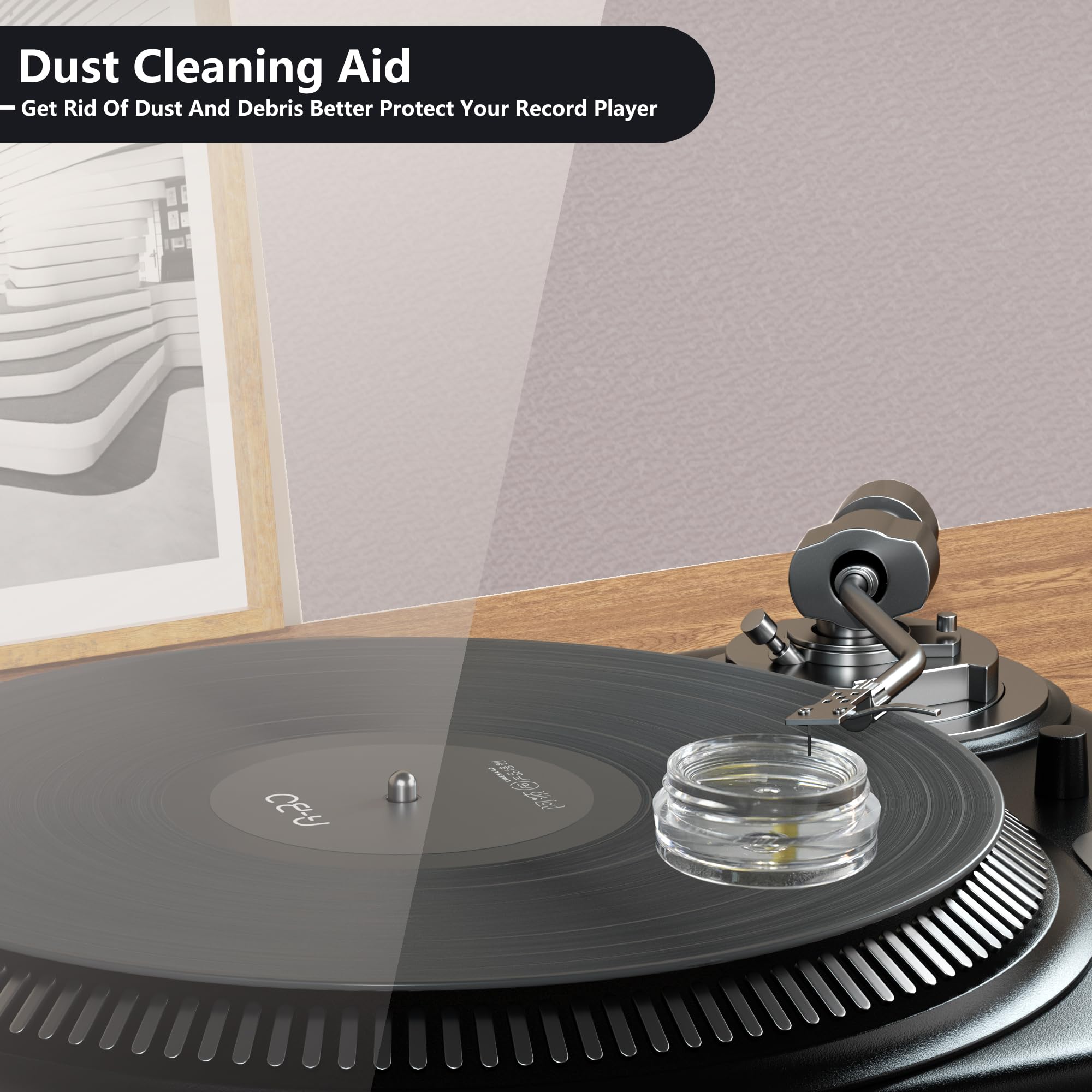 Turntable Stylus Clean Gel Static Free Dirt Debris Dry Cleaning Blend