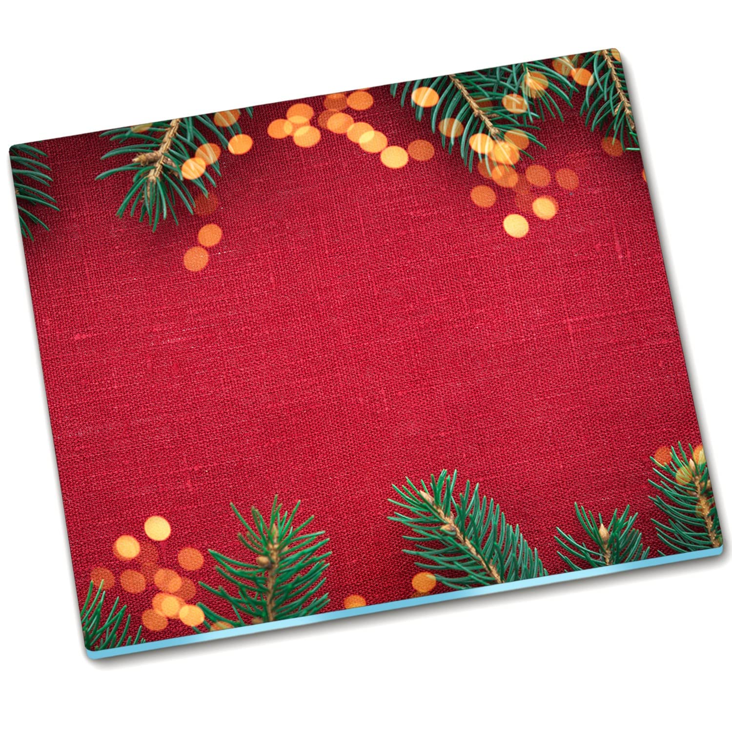 Planche à découper de Noël en verre 60x52 cm pour protéger vos plaques
