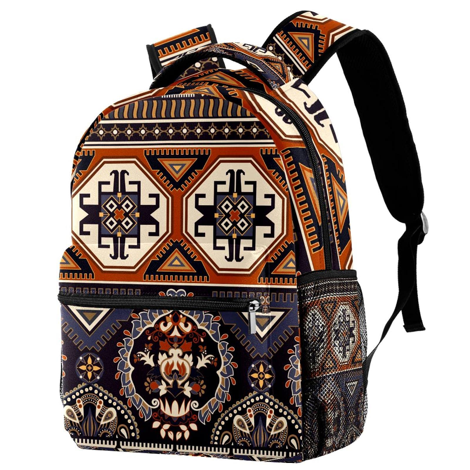 Sac à dos fleurs pour femme décontracté et grand format Multicolore 9