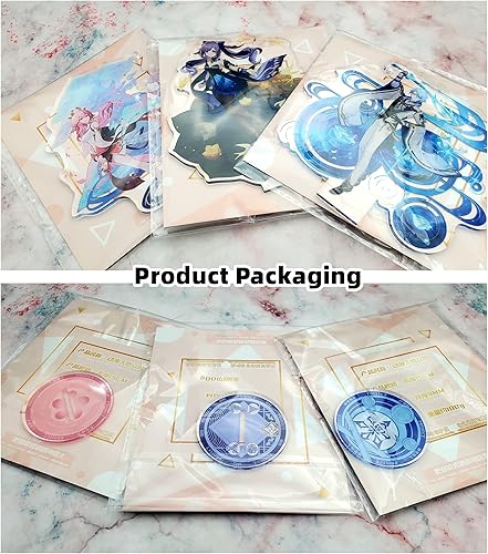 Miniatura 6 de Genshin - Figura de soporte de impacto, adornos acrílicos de juego, colecciones de modelos periféricos, decoración de mesa... (Albedo)