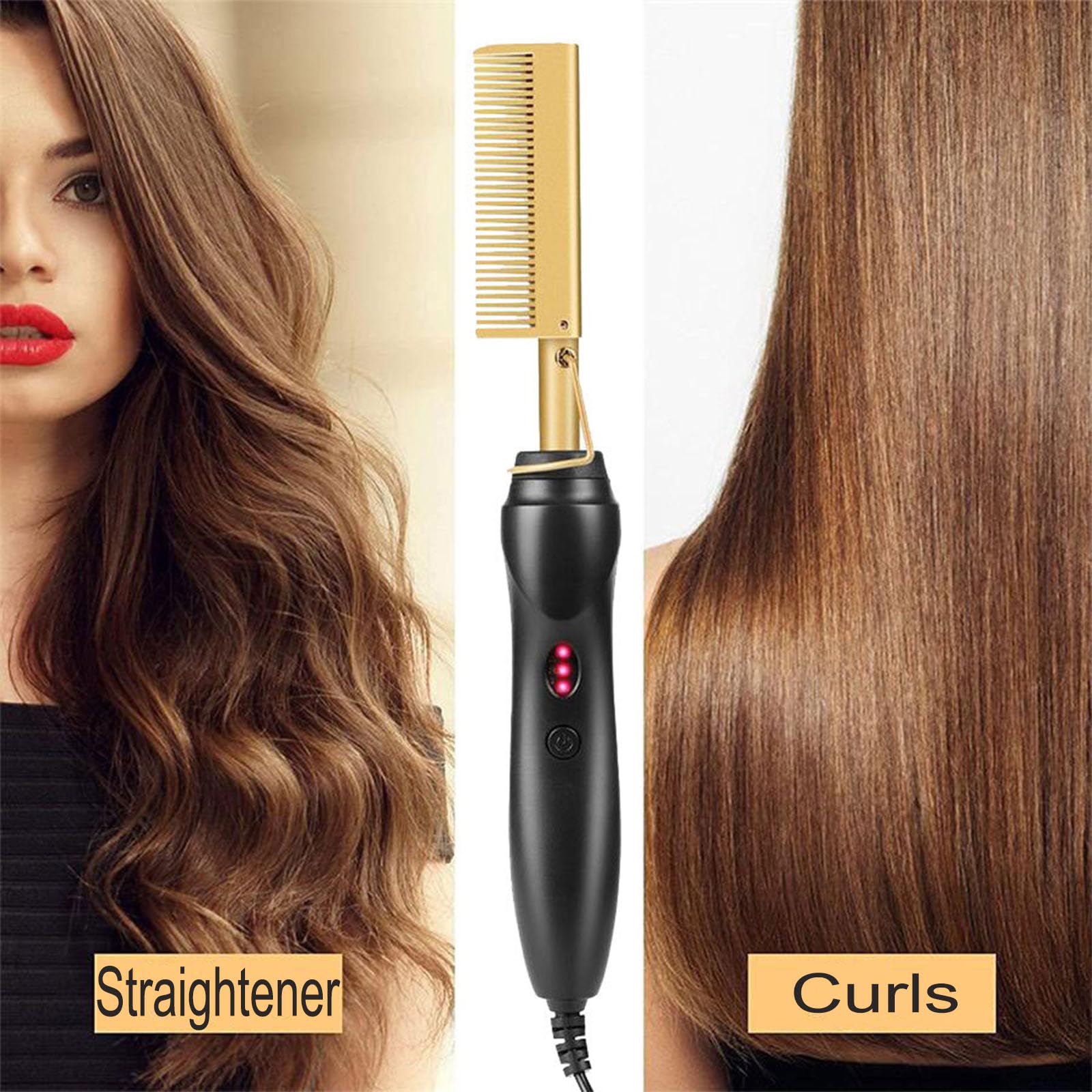 Flomiara Electric Hot Comb Hair Straightener - Image 3