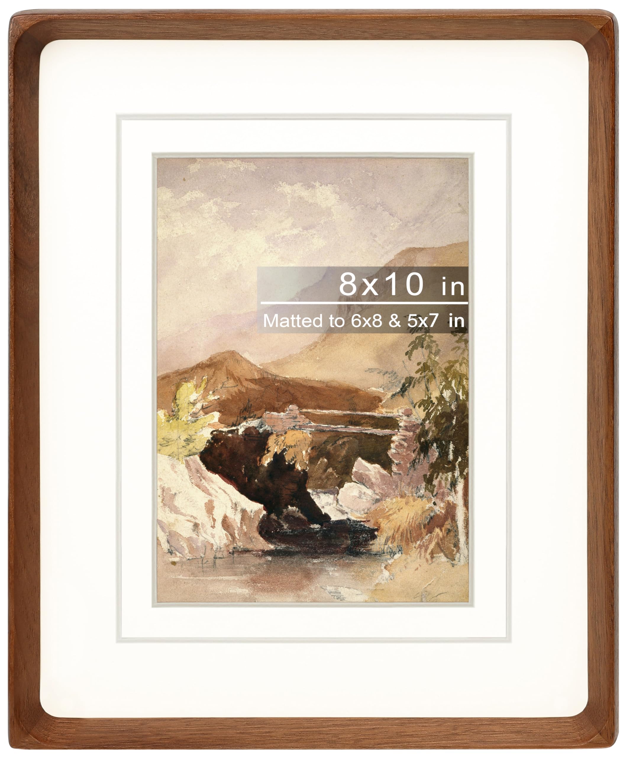 Amazon.com: Gdfmsc 8x10 Picture Frame with Mat for 5x7/6x8