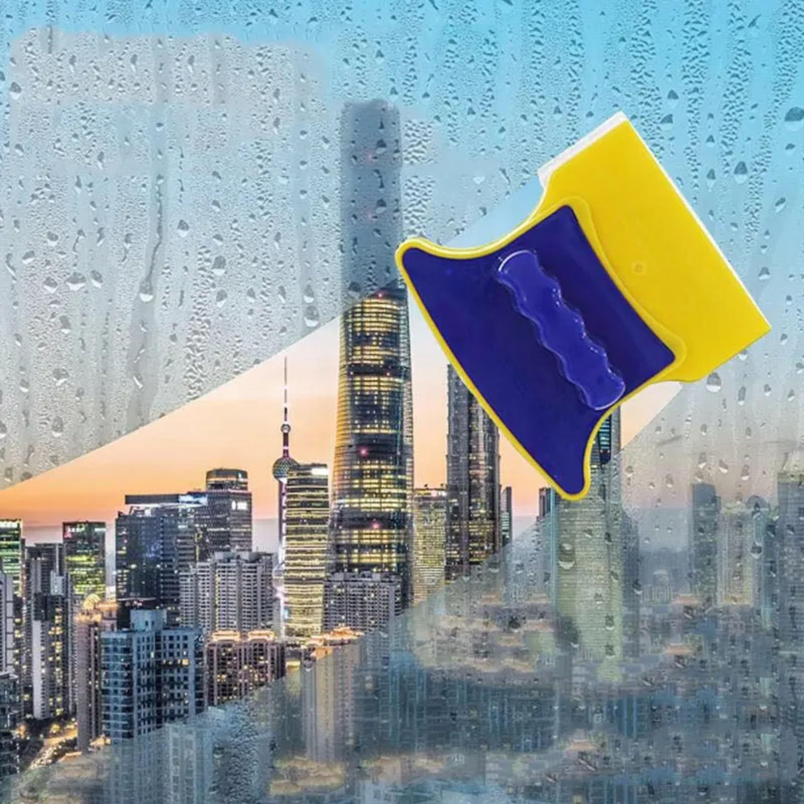 Casita Home Arts Magnetic Window Cleaner Double-Side Glazed Two Sided Glass Cleaner Wiper with 2 Extra Cleaning Cotton Cleaner Squeegee Washing Equipment (Squre) (B0CHW436M9) Amazon Price History, Amazon Price Tracker