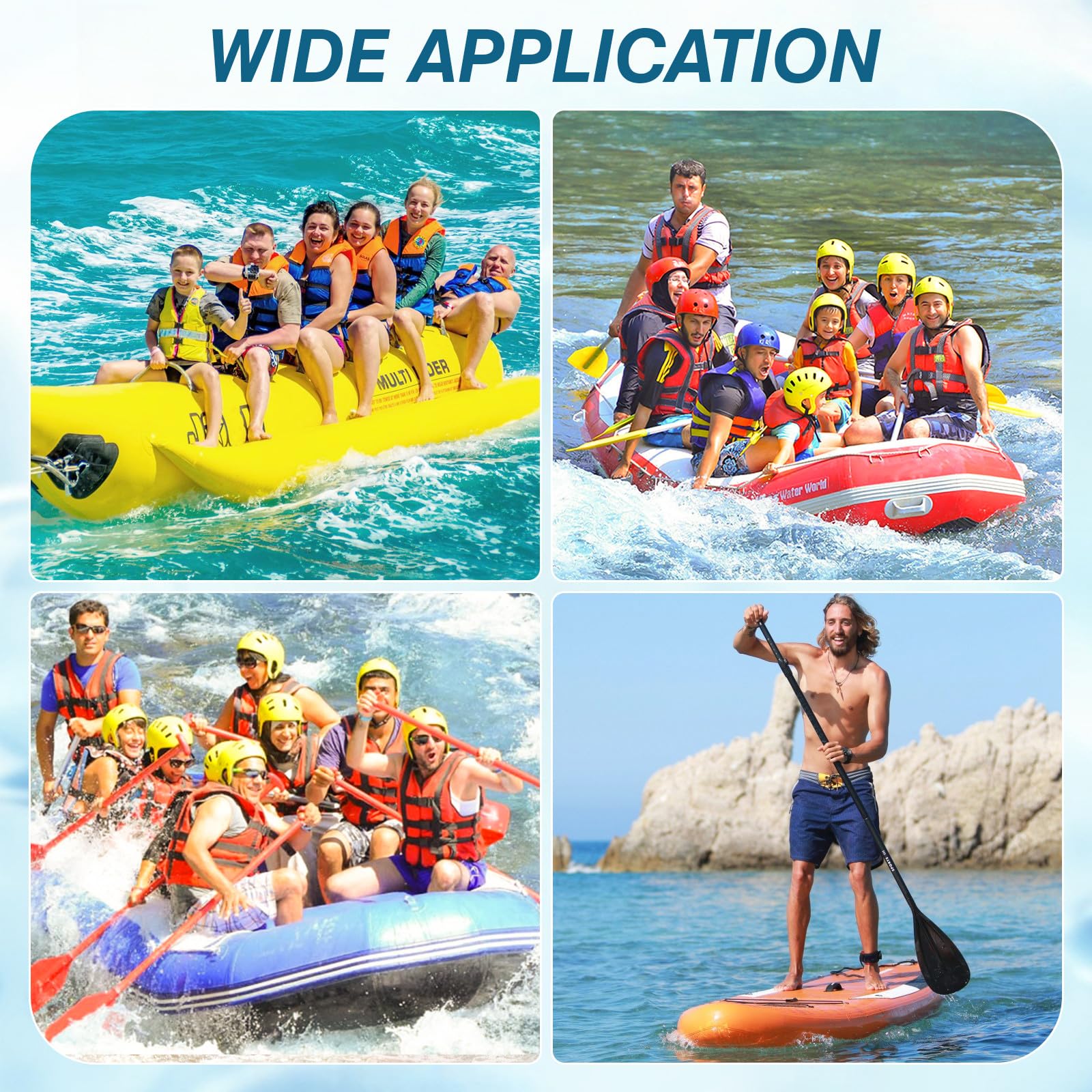 TOYANDONA 2 tappi gonfiabili per valvola: tappi per valvole di ricambio in PVC a 8 fori per kayak, paddleboard e gommoni, design a prova di perdite, perfetti per gli appassionati di sport acquatici e