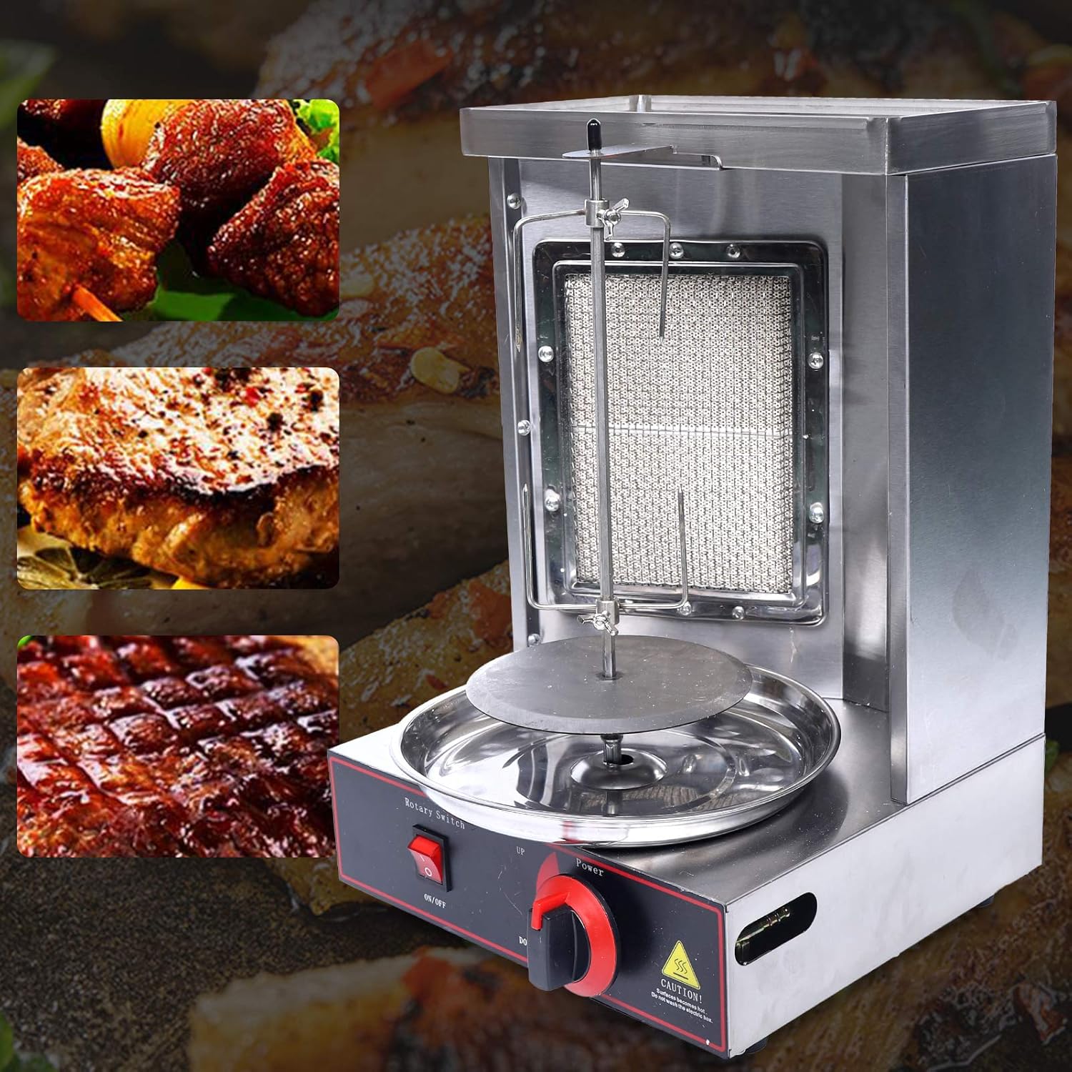 BBQ Meat Machine, Vertical Kebab Doner Meat Grill, Barbados