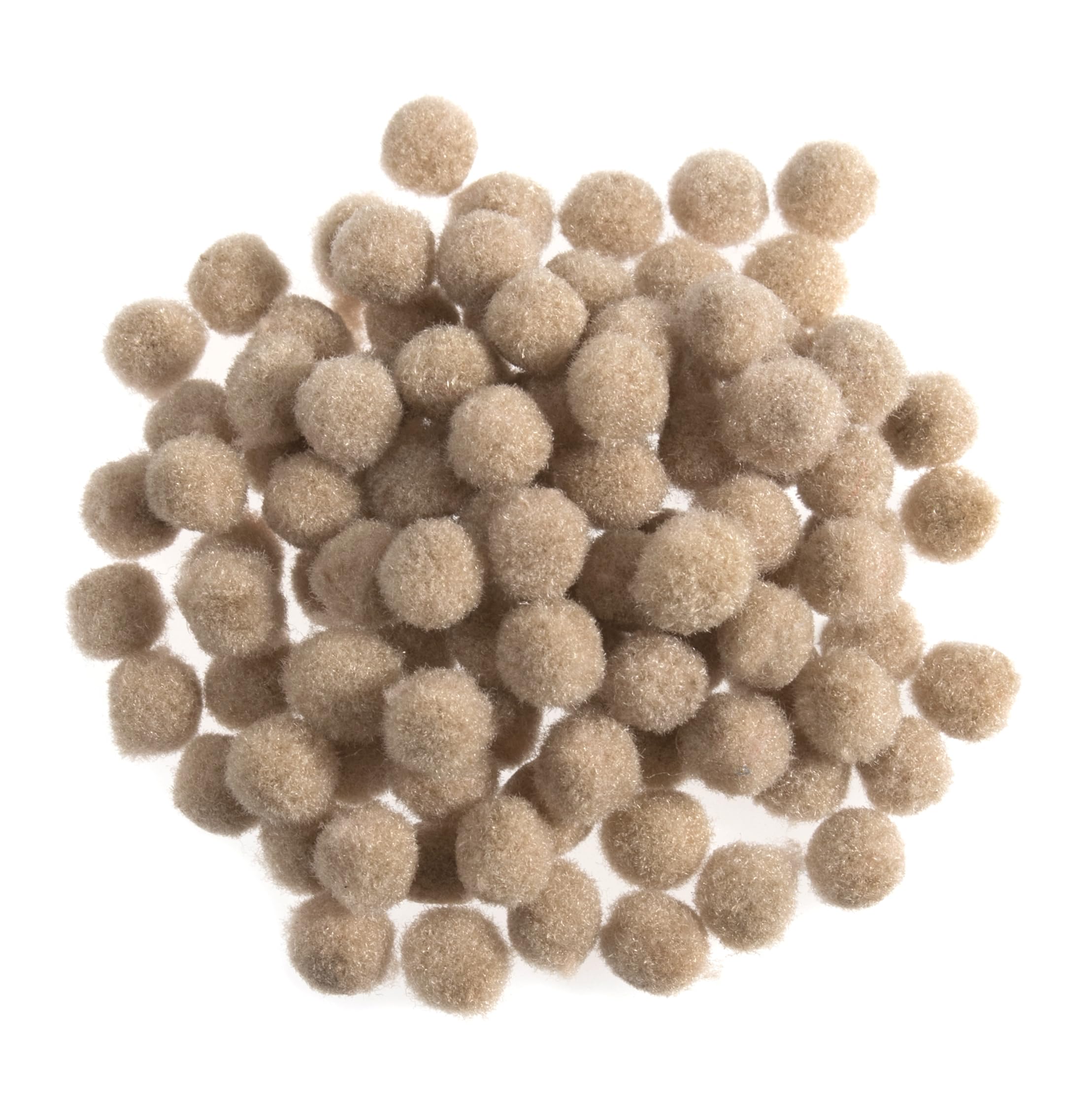 Impex Pom Poms 7mm - Beige, pk of approx 100