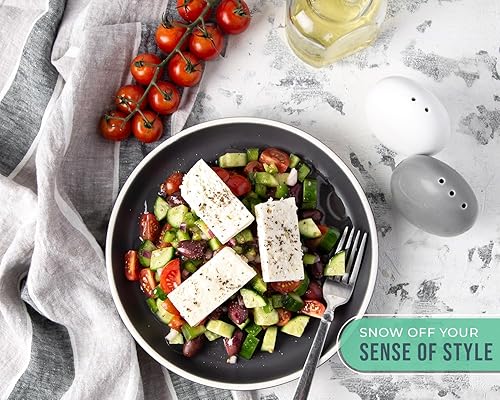 Miniatura 7 de Comfify - Salero y pimentero, diseño clásico de tarro, adorable jarro decorativo de estilo clásico, rústico, chic, hechos en cerámica resistente