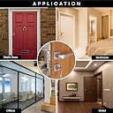 LAPO Mortise Door Lock for Home Main Door & Bedroom with Handle | Heavy-Duty 70mm Cylinder | Left-Right Fit 30-50mm Door Home Office Hotel | 3 Brass Keys | 50x85mm Body | Matt Finish | Ro-126 gallery image