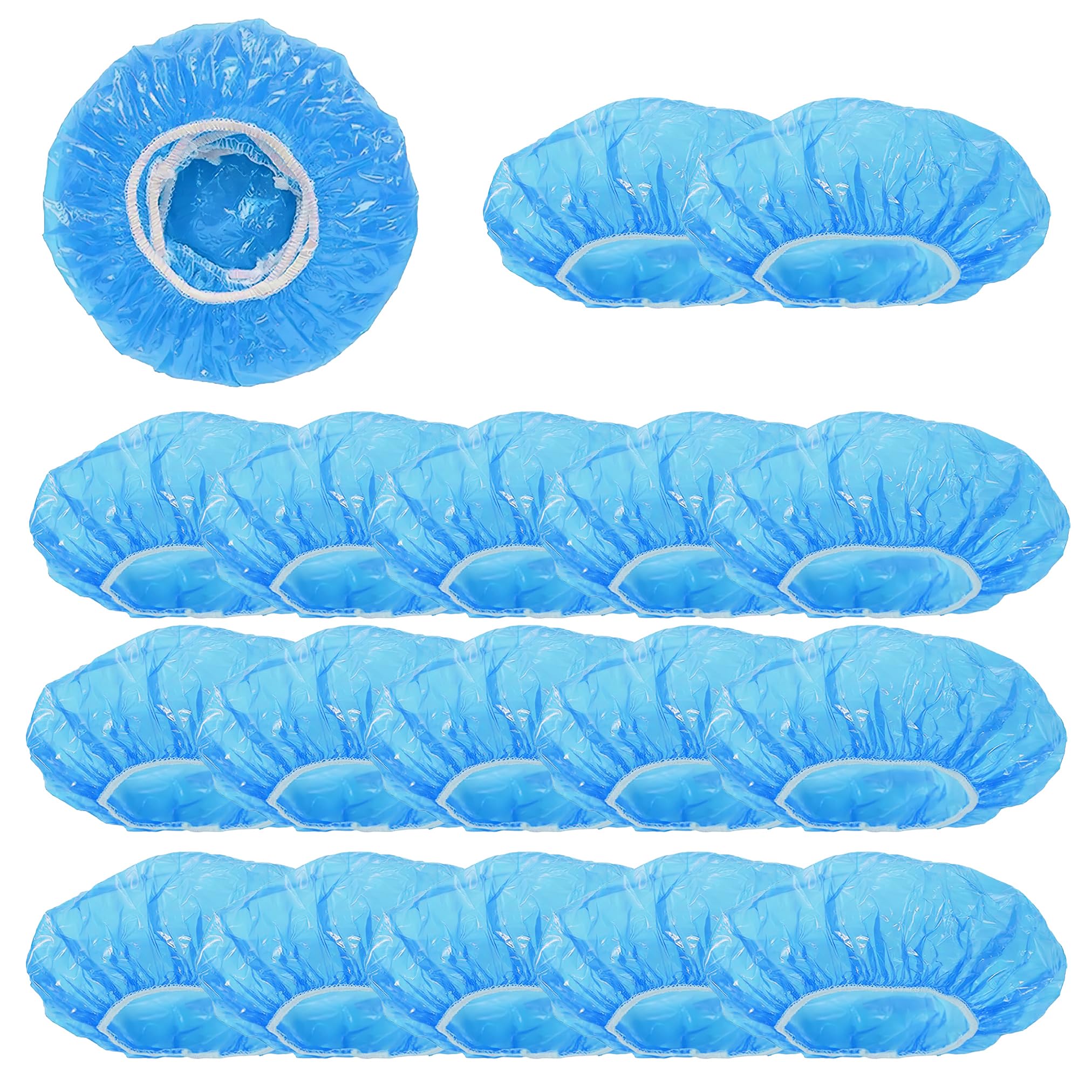 25 Pcs Smoke Detector Dust Covers,Reusable Elastic Fire Alarm Covers,Plastic Stretch Alarm Protector Caps for Home Kitchen Cooking Baking,16cm (Blue)