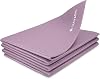 Navaris Foldable Yoga Mat for Travel - 18 inch 4mm Thick Exercise Mat for Yoga, Pilates, Workout, Gym, Fitness - Non-Slip Folding Thin Portable Mat