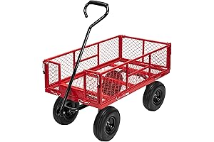 VIVOHOME Heavy-Duty Multi-Purpose Garden Cart & Bench in One