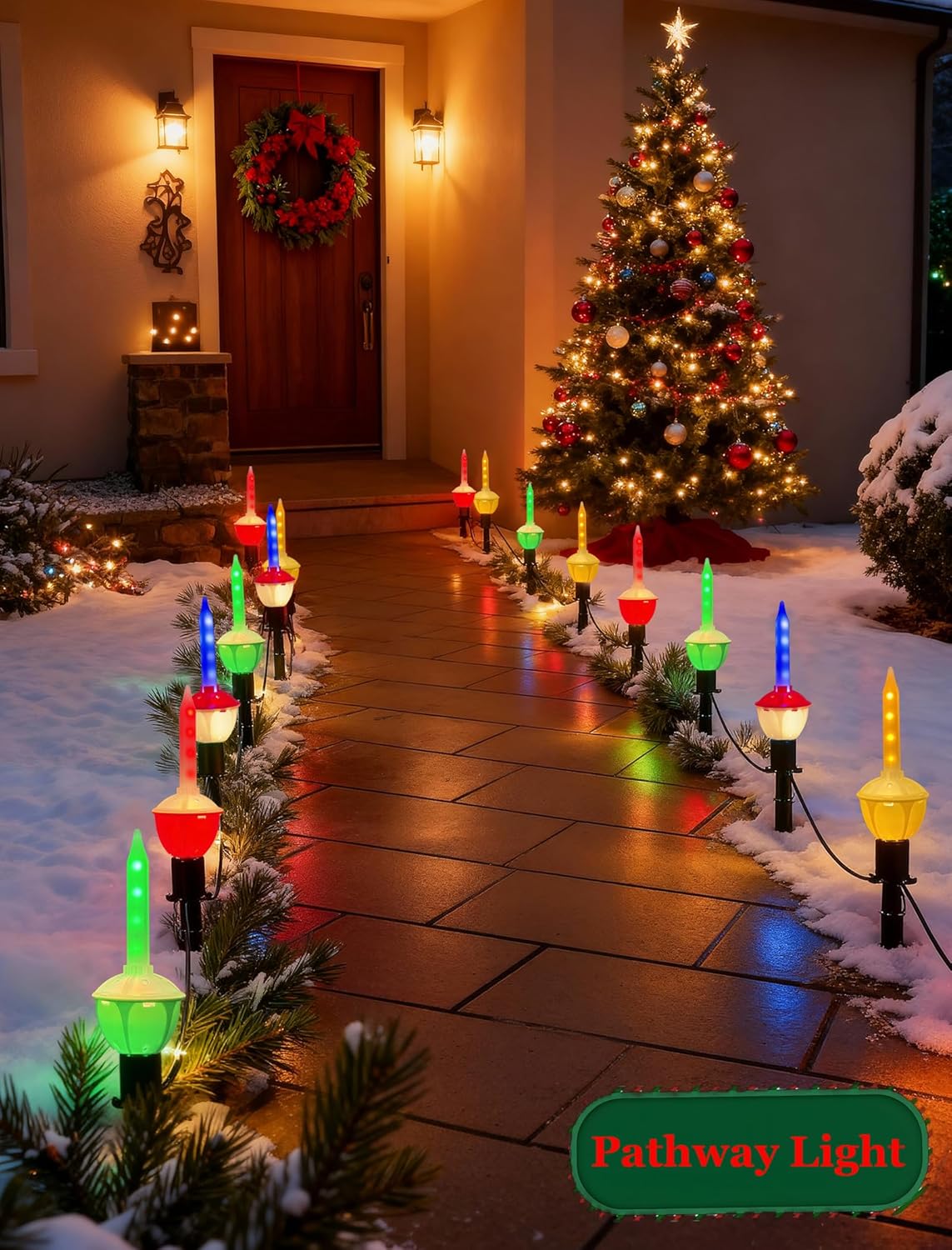 Replacement Bubble Lights for Christmas Tree, LED Bubble Light Bulbs, C7/E12 Base, Energy-Efficient, Long-Lasting, UL Listed, Ideal for Holiday Decorations & Nightlights