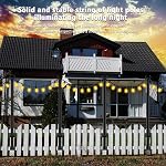 4 Pack 5FT Outdoor String Light Poles, Metal Poles with Post for Hanging String Lights, Light Stand for Patio, Deck, Backyard, Garden, Wedding, Party