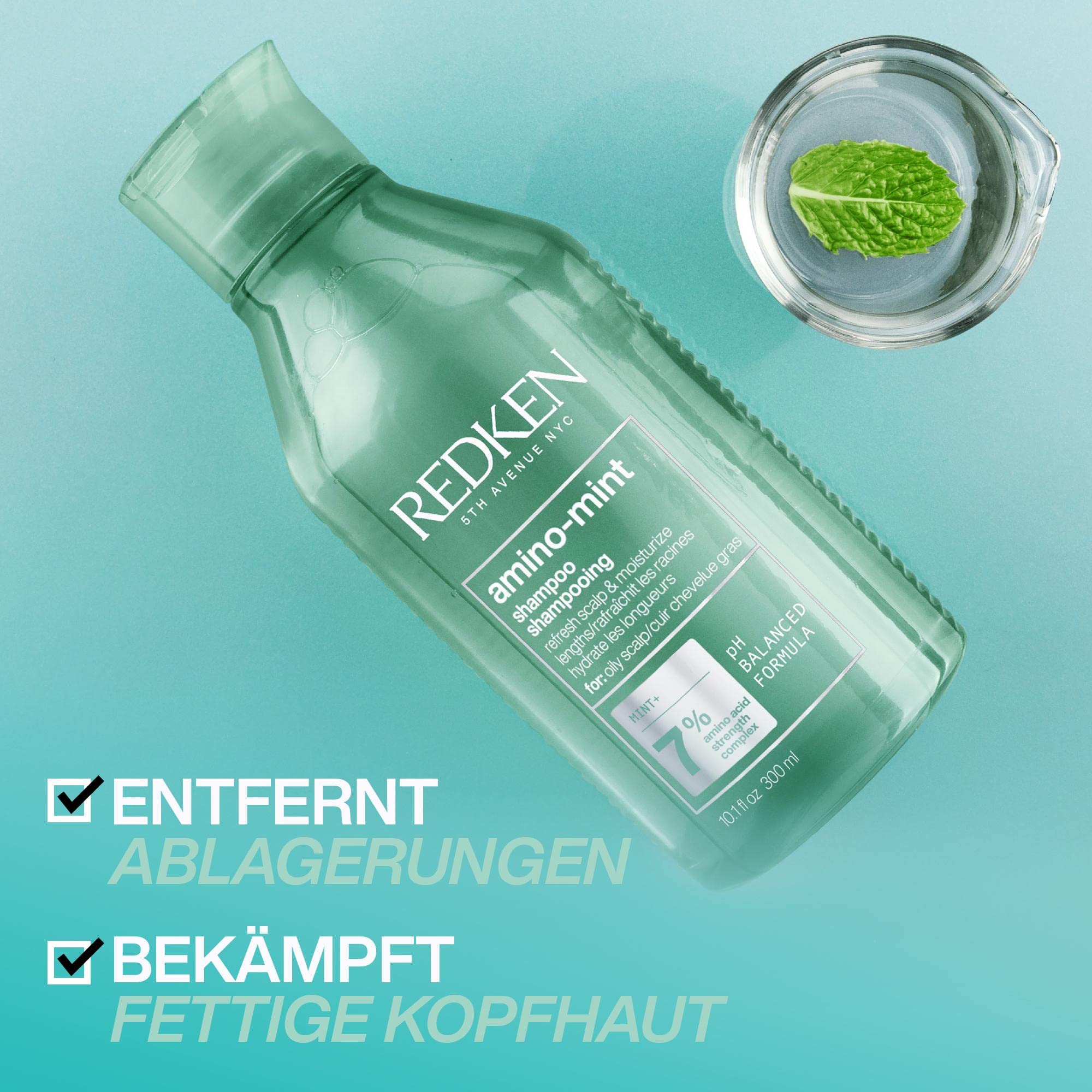 Redken Amino Mint Shampoo: Erfrischendes Haarshampoo gegen fettige Haare