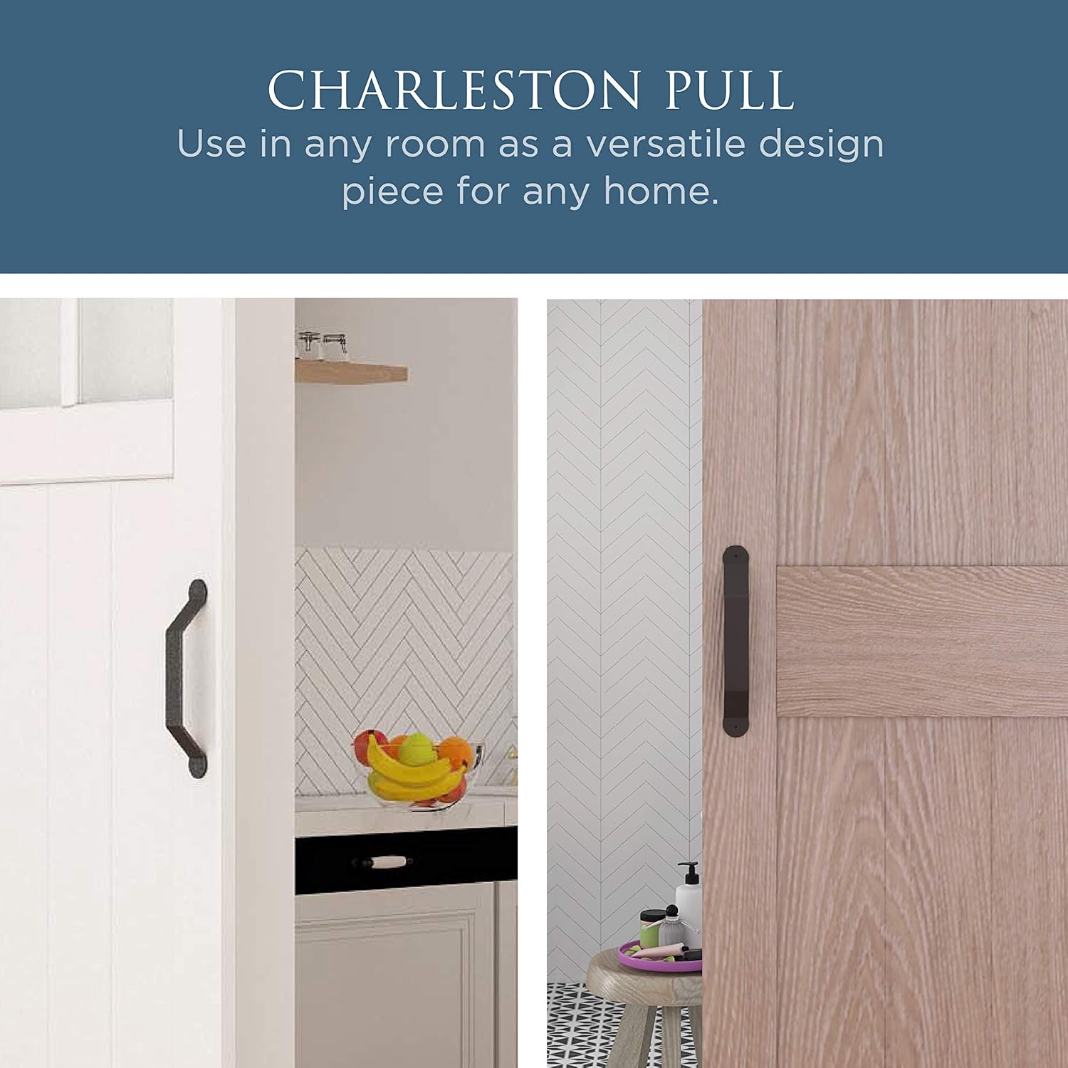 National Hardware N700-109 Interior Sliding Barn Door Hardware Charleston Pull, 10 in, Brushed Gold : Tools & Home Improvement