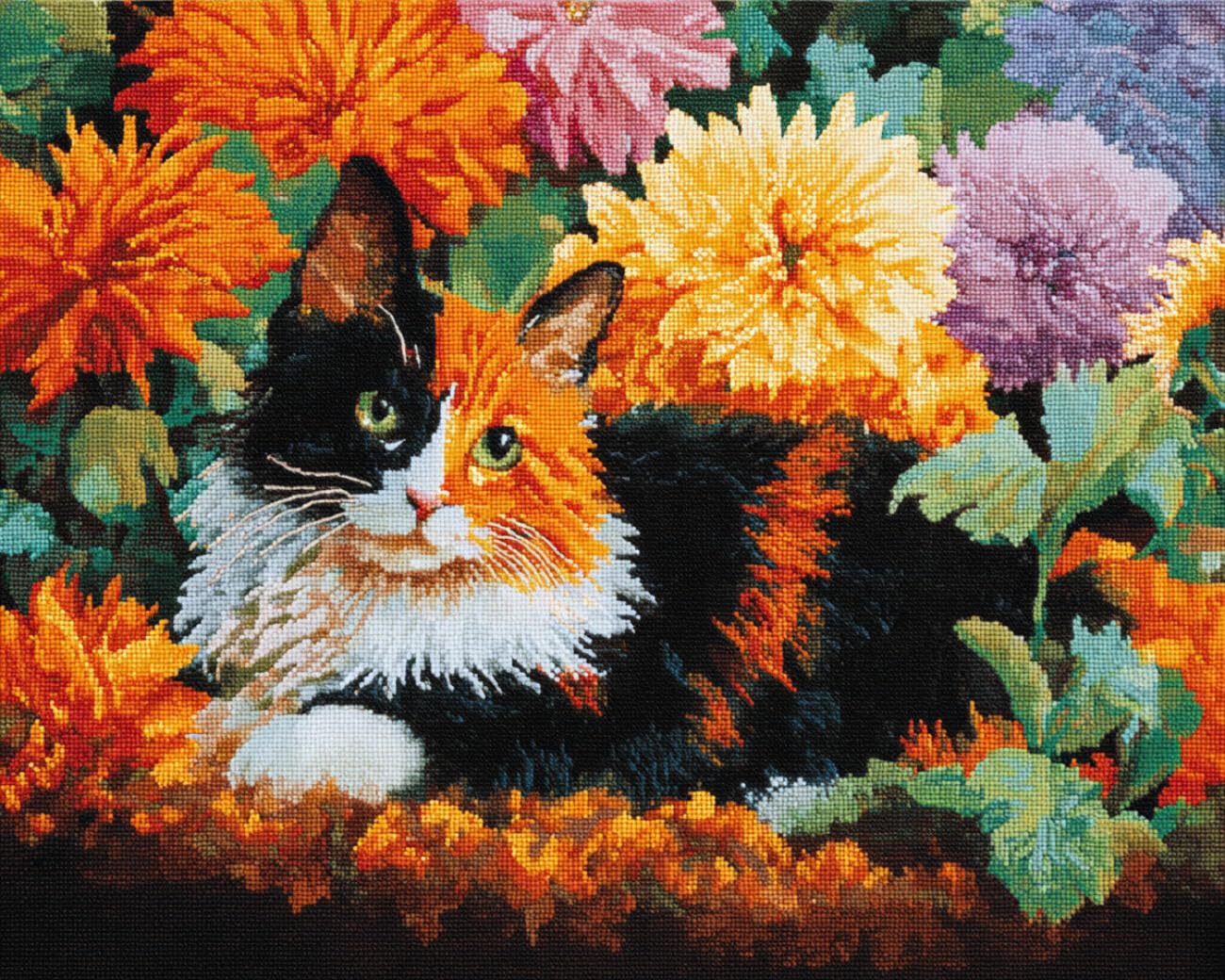 AMBATTERY Latch Hook Rug Kit Cartoon Cat 85x115cm