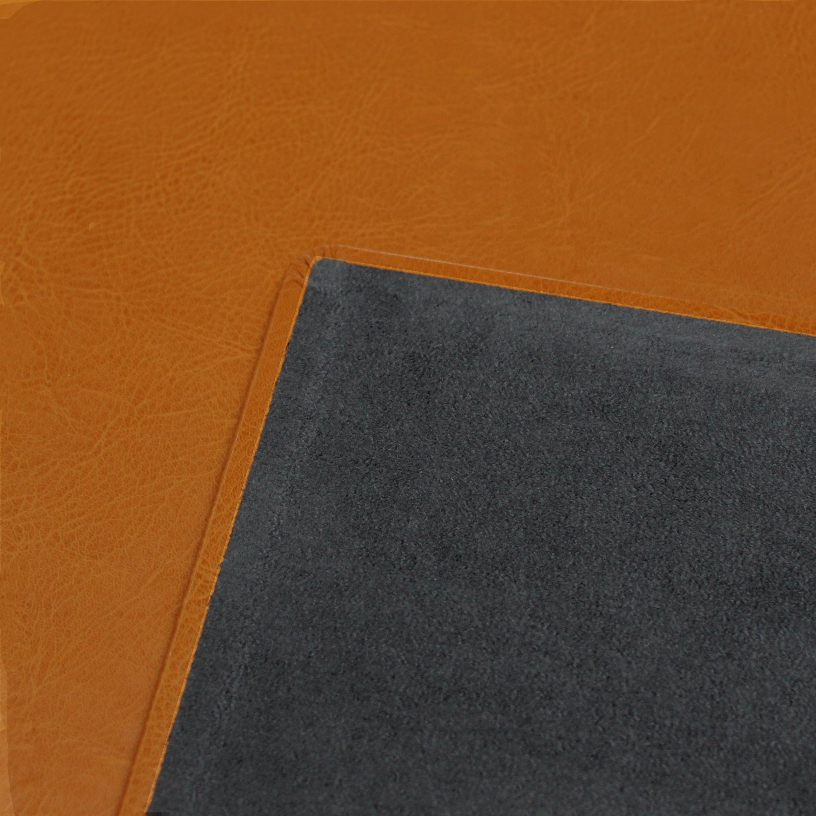 Scrivania Cuscino con Mousepad Di cognacfarbenem finta pelle