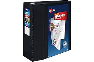 Avery Heavy-Duty 5 Inch 3 Ring Binder with EZD One Touch Rings for Enhanced Organization