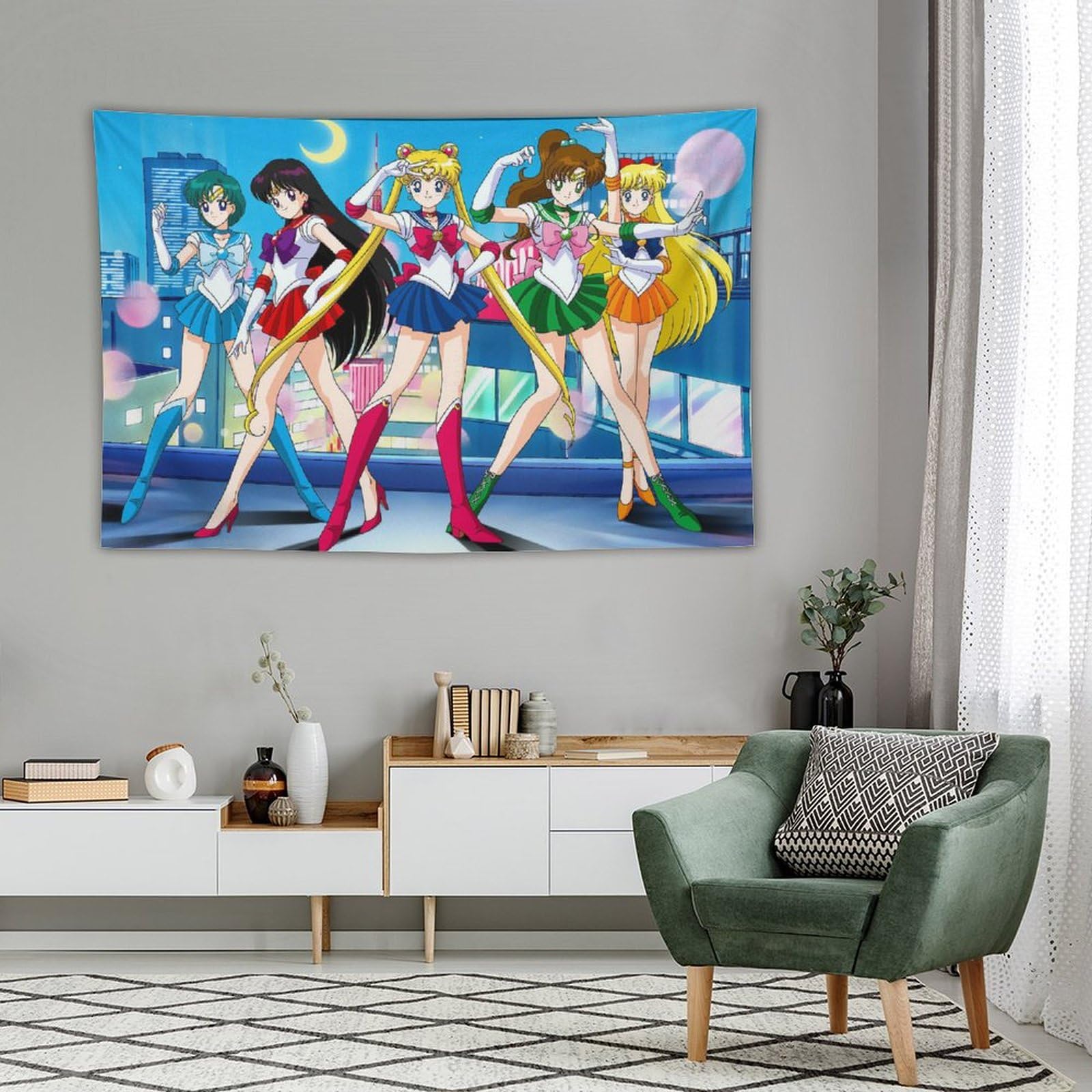 Amazon.co.jp: タペストリー Sailor Moon セーラームーン 壁掛け