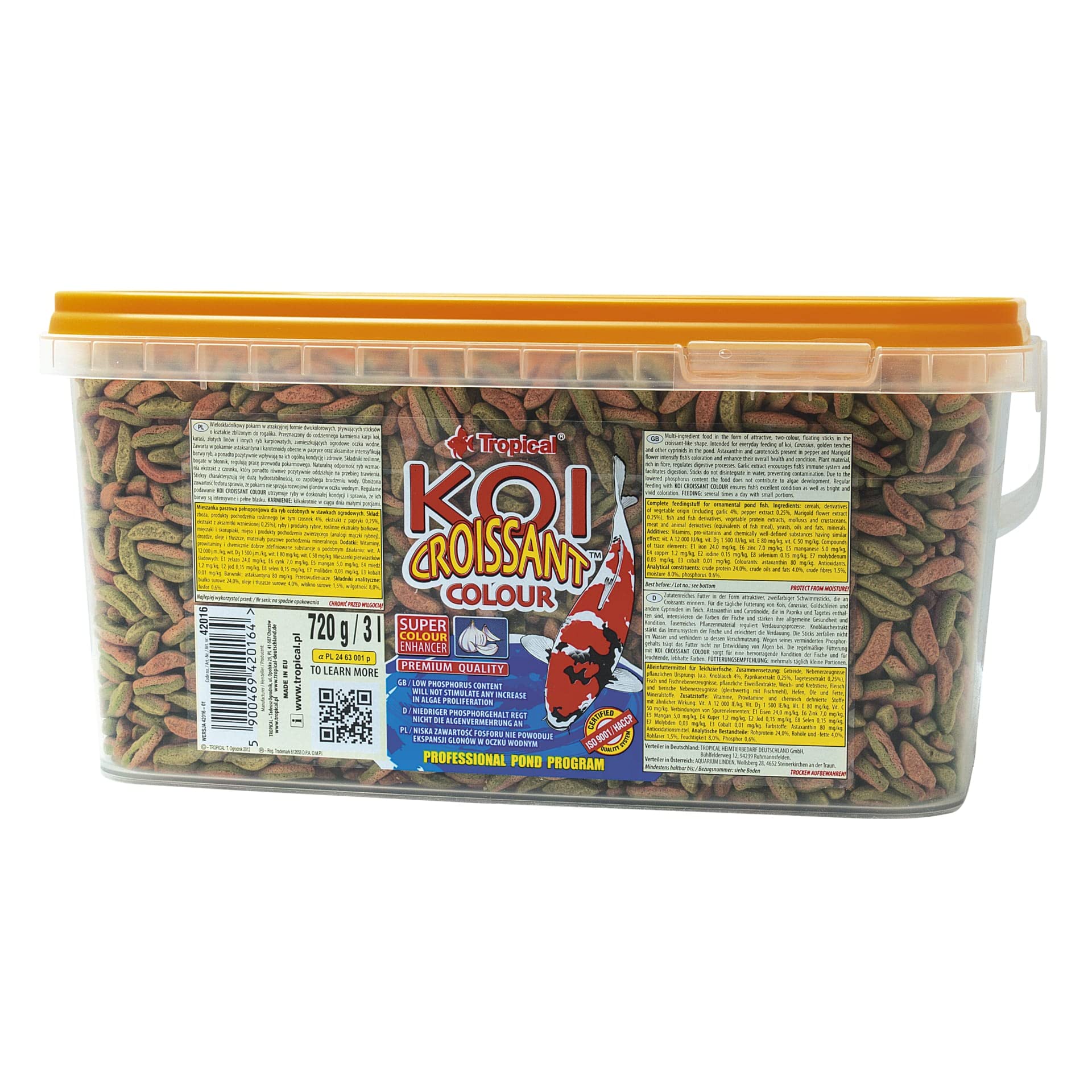 Koi Croissant Colour 3L / 720g - Mangime Per Pesci Da Laghetto - 6