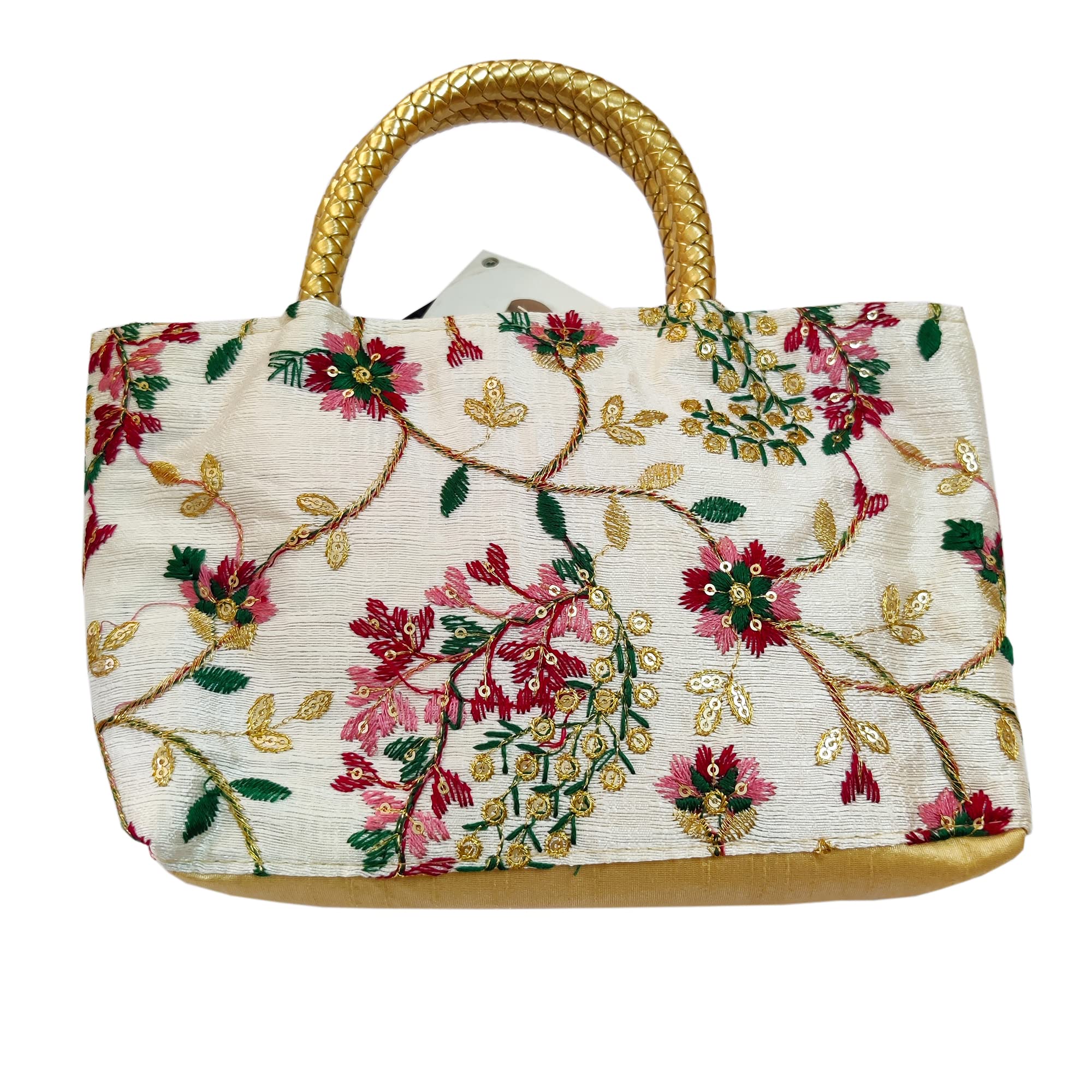Women's Cotton Handmade Ethnic Rajasthani Floral Embroidered Handbag For Women Return Gifts For Wedding-image-35