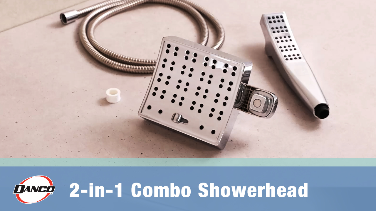 SEVENTY 3-Setting Dual Combo, Fixed and Handheld Showerhead in